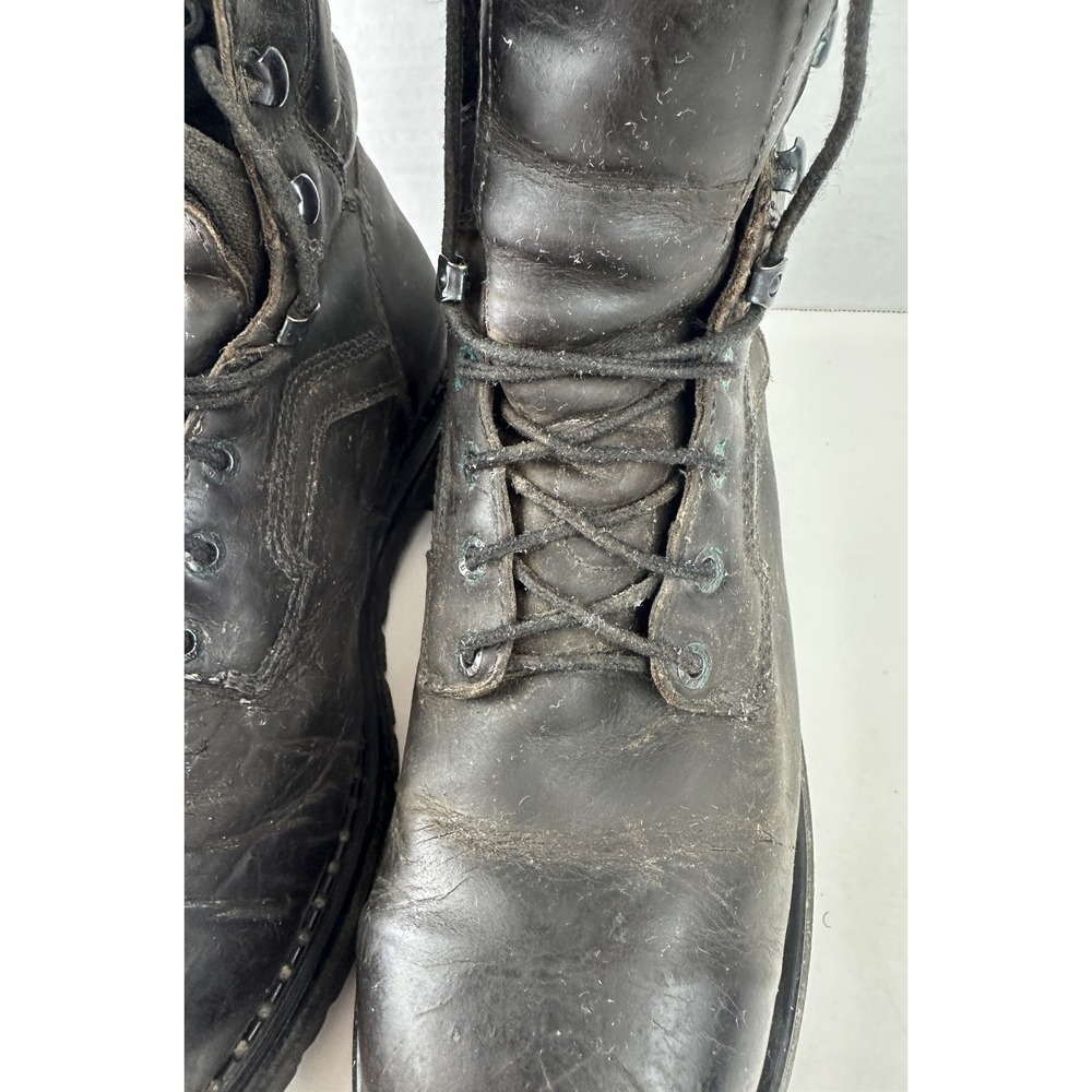 Distressed Red Wing 414 EH Work Boots Brown Leather Men's Size 11 D USA Made - Picture 16 of 16